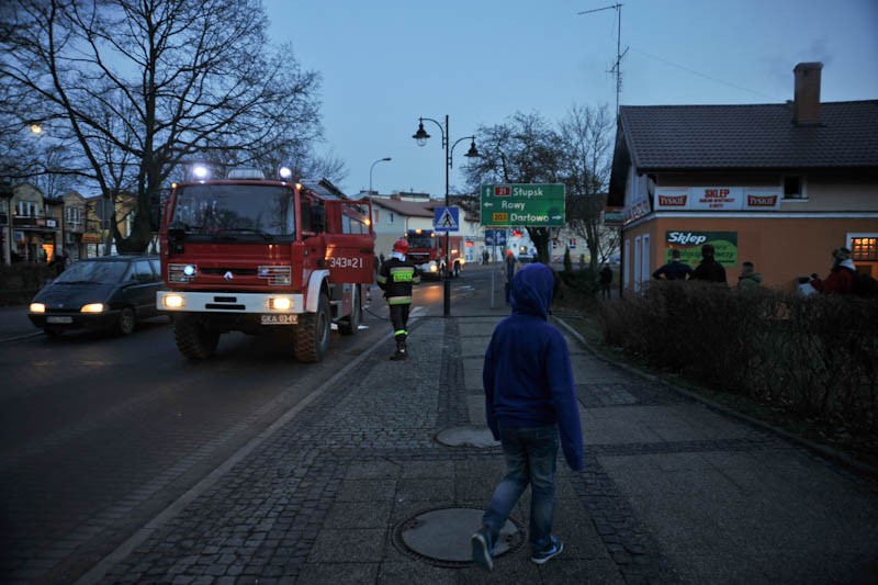 Pożar domu w centrum Ustki - ustka24.info