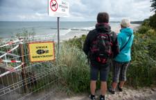 Saperzy przeszukują plażę wschodnią w Ustce - ustka24.info