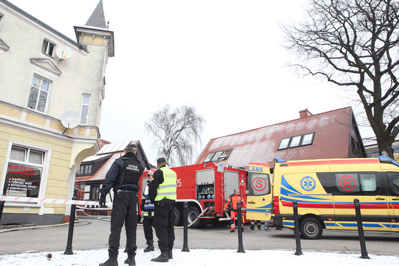 Zadymienie mieszkania w centrum Ustki - ustka24.info