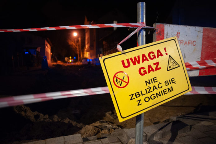 Wyciek gazu na remontowanej ulicy Mickiewicza w Ustce - ustka24.info