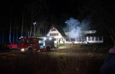 Pożar opuszczonego Zajazdu Bałtyckiego w Przewłoce - ustka24.info