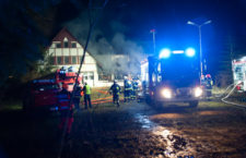 Pożar opuszczonego Zajazdu Bałtyckiego w Przewłoce - ustka24.info