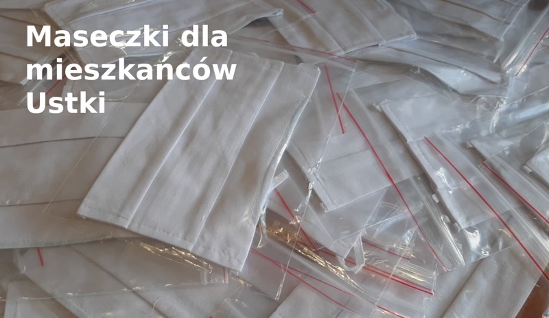 Pierwsze maseczki ochronne trafiły już do mieszkańców Ustki - ustka24.info